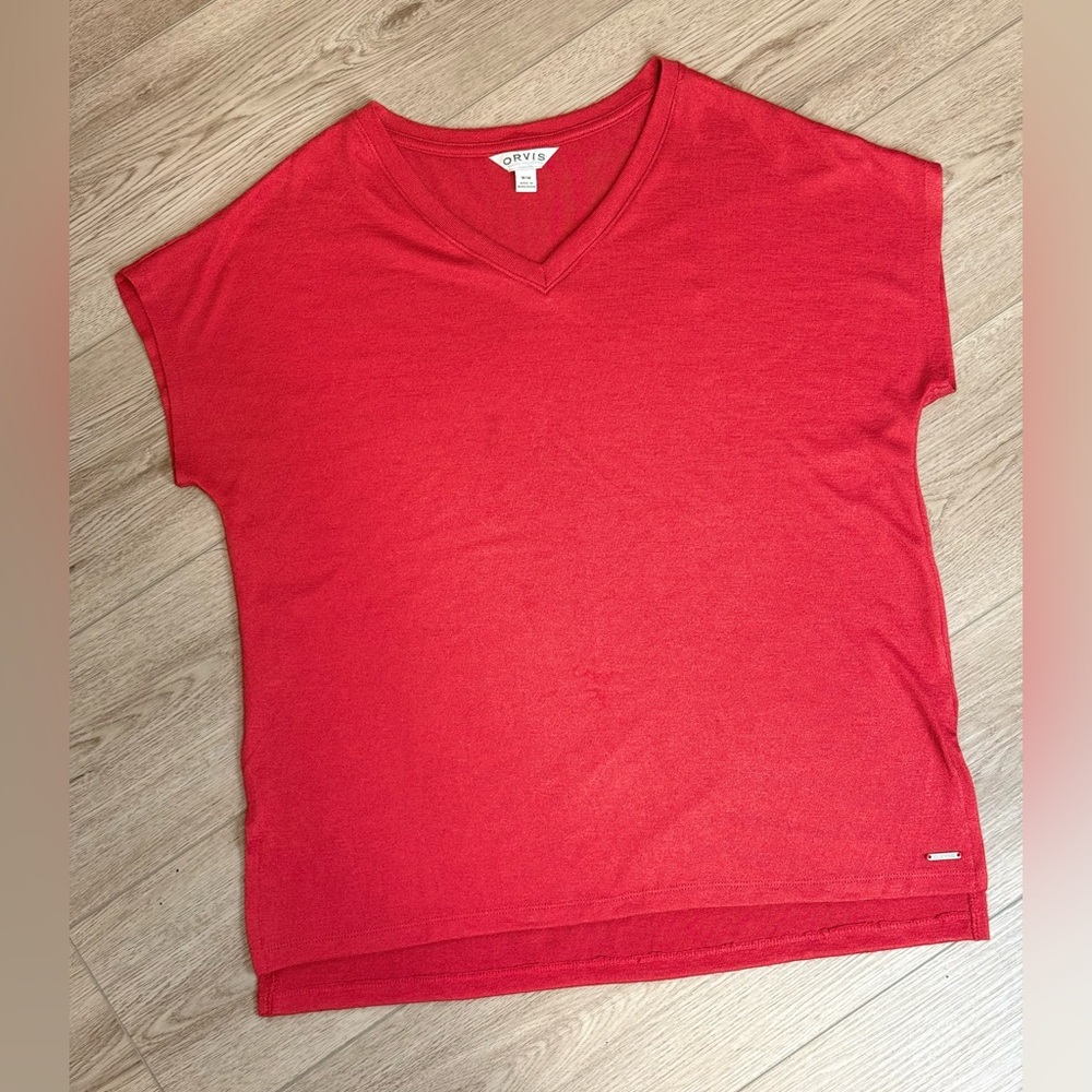 Orvis Women's Soft-Feel V-Neck Tunic Classic Collection Sz. M